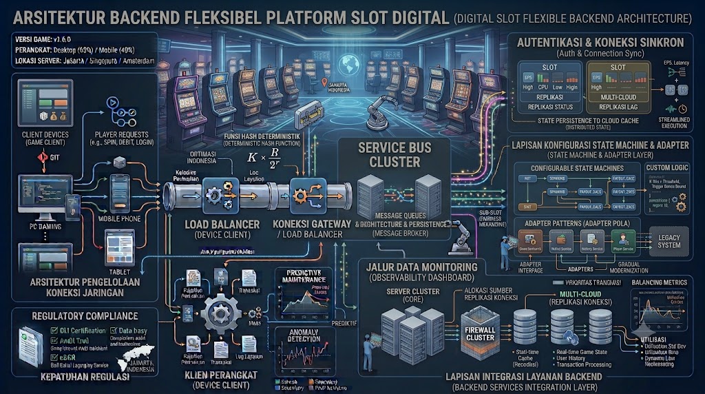 Strategi membangun arsitektur backend yang fleksibel untuk slot